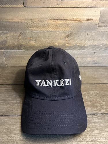 NY Yankees Strapback Hat Cap New Era 9Twenty Womens Embroidered Name Spelled Out