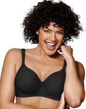 Playtex Women's Secrets Balconette Full Figure Wirefree Bra - Black - 38DD