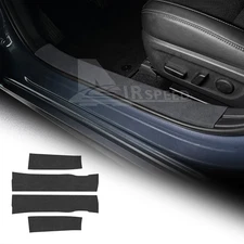 For Mazda 3 Axela 2019-2025 Car Door Threshold Protection Stickers Black Suede