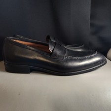 Bruno Magli Ricci Penny Loafer Black Leather Men's Sz 11
