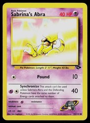 Sabrina's Abra 93/132 Gym Challenge Common