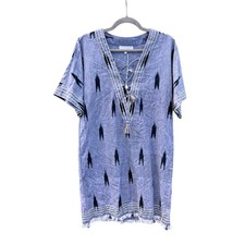 NWOT COREY LYNN CALTER Ikat Print Kaftan Cover Up Small S