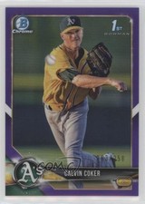2018 Bowman Draft Chrome Purple Refractor 93/250 Calvin Coker #BDC-92 4fv