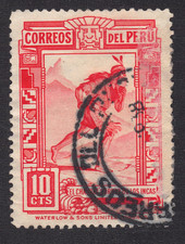 1936-37  Peru SC# 360 - "El Chasqui" (Inca Courier - Used