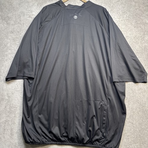 Rusty Putter golf 1/2 zip windbreaker black performance upf 50+ men’s 2xl - 第 7/8 張圖片
