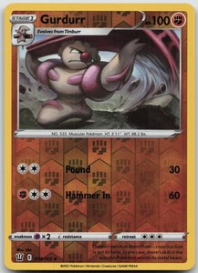 Gurdurr 074/163 Battle Styles Reverse Holo Pokemon TCG