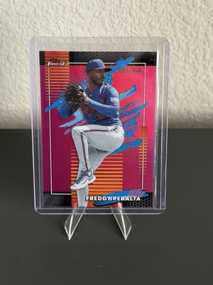 2026 Topps Finest Freddy Peralta Pink Refractor /250 #185 Uncommon Mets 061/250