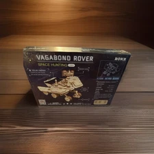 ROKR Vagabond Mechanical Solar Rover 3D Wood Wooden Puzzle Space Hunting LS503