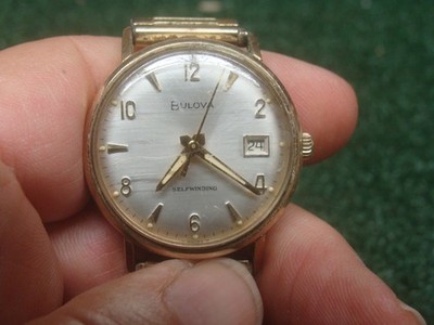 Vintage Bulova Mens M7 Self Winding Watch 10K RGP - WORKING - may need servicing