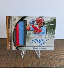 NOLAN ARENADO 2025 Topps Museum Momentous Material Patch Auto 10/25 #MMJPA-NA