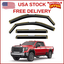 in-Channel Window Rain Guards Fit for Truck Chevy Silverado/GMC Sierra 2500HD 35