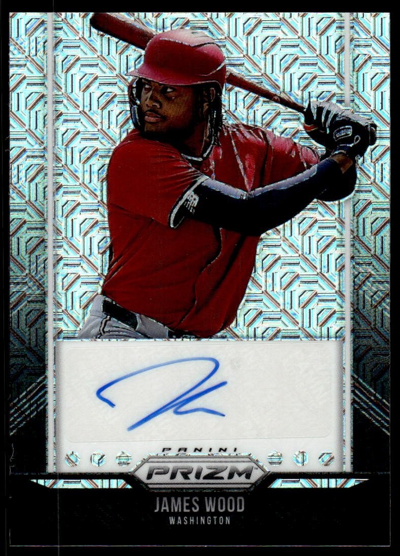 2026 Panini Prizm Throwback Signatures Mojo Prizm Nationals James Wood #TBS-JW