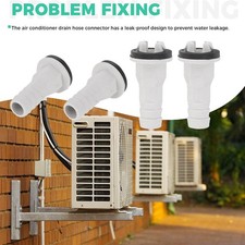 4PCS Rain Straight Connector 3/5" 15mm AC Drain Hose Connector Straight Fitting
