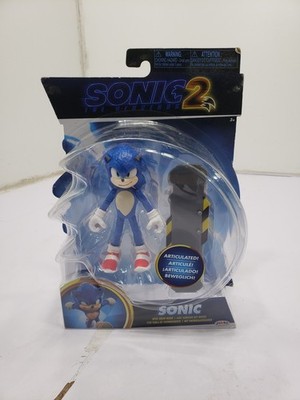 Sonic Hedgehog 2 Action Movie Figure Articulated With Snow Rider 4'' NOS