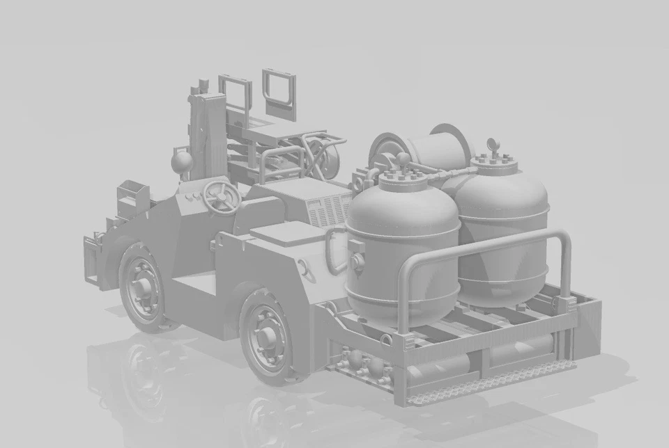 Véhicule incendie de pont  type SEPMA K35 - 1/48 (Rafale M- Etendard-Crusader) - Photo 4/4