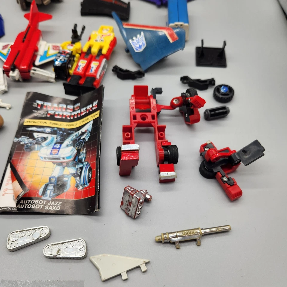 Lote de piezas vintage Transformers G1 Junkers armas accesorios años 80 Hasbro mezclado Foto 2 de 4