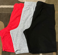 Men s 3-Pack Fleece Cotton Sweat Shorts M Elastic Waist Drawstring Pockets