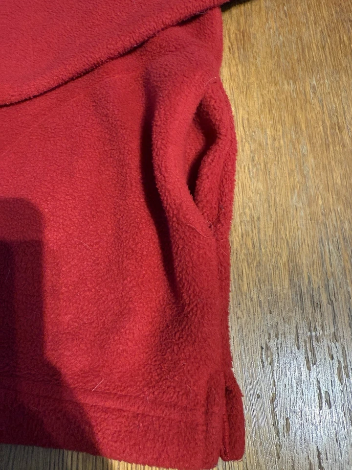 复古 80 年代 90 年代 Ashworth Kent 抓绒套衫男式 XL 红色长滩 CA 美国制造 — 第 4/4 张图片