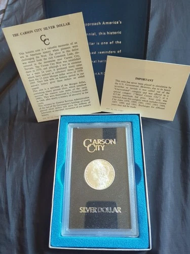 1884 CC Morgan Silver Dollar Carson City GSA BU Obverse Mirrors/Reverse Toning