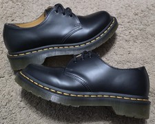 Womens Dr Martens Smooth Classic Leather Oxford Lace Up Shoes Black 11837 Size 6