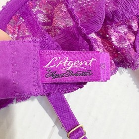 L'Agent Agent Provocateur Adlina Non Pad Demi Bra Amethyst Pink Size 34B Lace