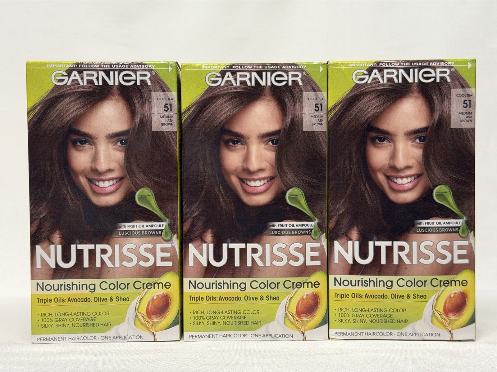 Creme, 51 Medium Ash Brown ( Pack 3)
