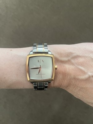 Armani Exchange AX5449 Bicolor Damenuhr wie neu