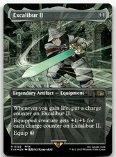 Excalibur II (Borderless) #352 (Foil) (NM) Final Fantasy FIN Magic MTG