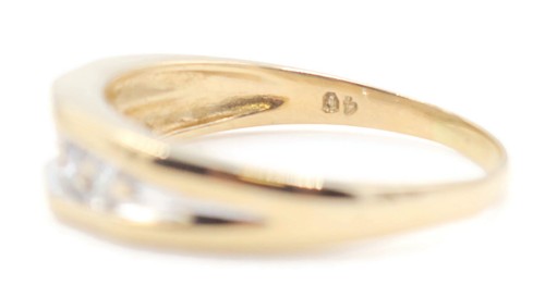 Men's 14KT Yellow Gold Classic 6mm Wide 0.55 ctw Diamond Channel Band Ring 3.7g - Picture 6 of 23