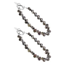 2 Pcs Phone Wristlet Bracelet Strap Beaded Mobile Charms Cellphone