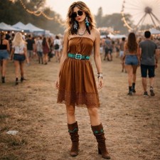 Vintage 90s Caramel Satin Slip Midi Skirt  Indie Sleaze Festival Grunge S/M