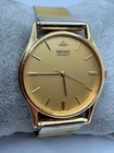 Vintage MINT Men's Seiko 2K00-0031 Gold Tone Quartz Watch New Battery