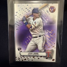 Josh Jung 2023 Topps Pristine Purple Refractor RC 56/99 Rangers WORLD Series