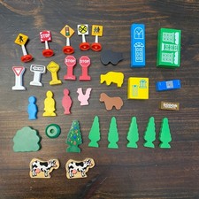 Thomas Friends Brio Wooden Railway Accessories Signs Buildings Animals Trees Lot