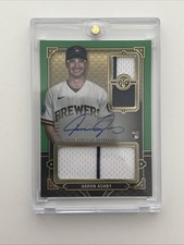 AARON ASHBY /50 ROOKIE AUTO JERSEY PATCH RC 2022 TOPPS TRIPLE THREADS AUTOGRAPH