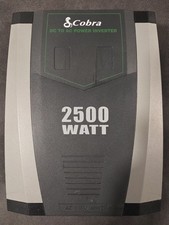 Cobra CPI2590 2500W Power Inverter 12V DC to 115V AC 3 Outlets  USB Tested...