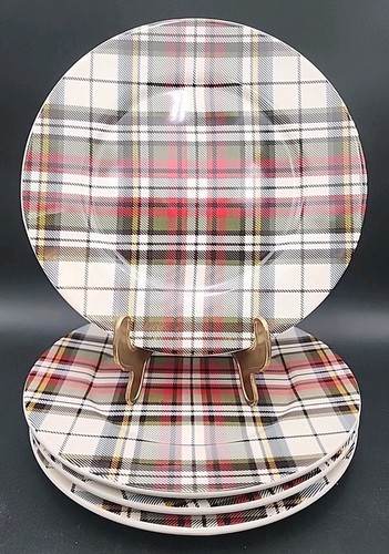 Pottery Barn Weihnachten Denver Karo Salatteller 8 3/4" 4er Set Top - Bild 2 von 14