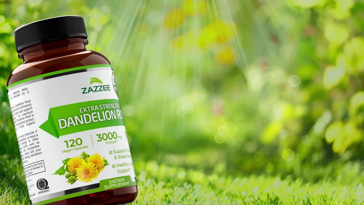 Zazzee USDA Organic Dandelion Root 10:1 Extract, 3000 mg Strength