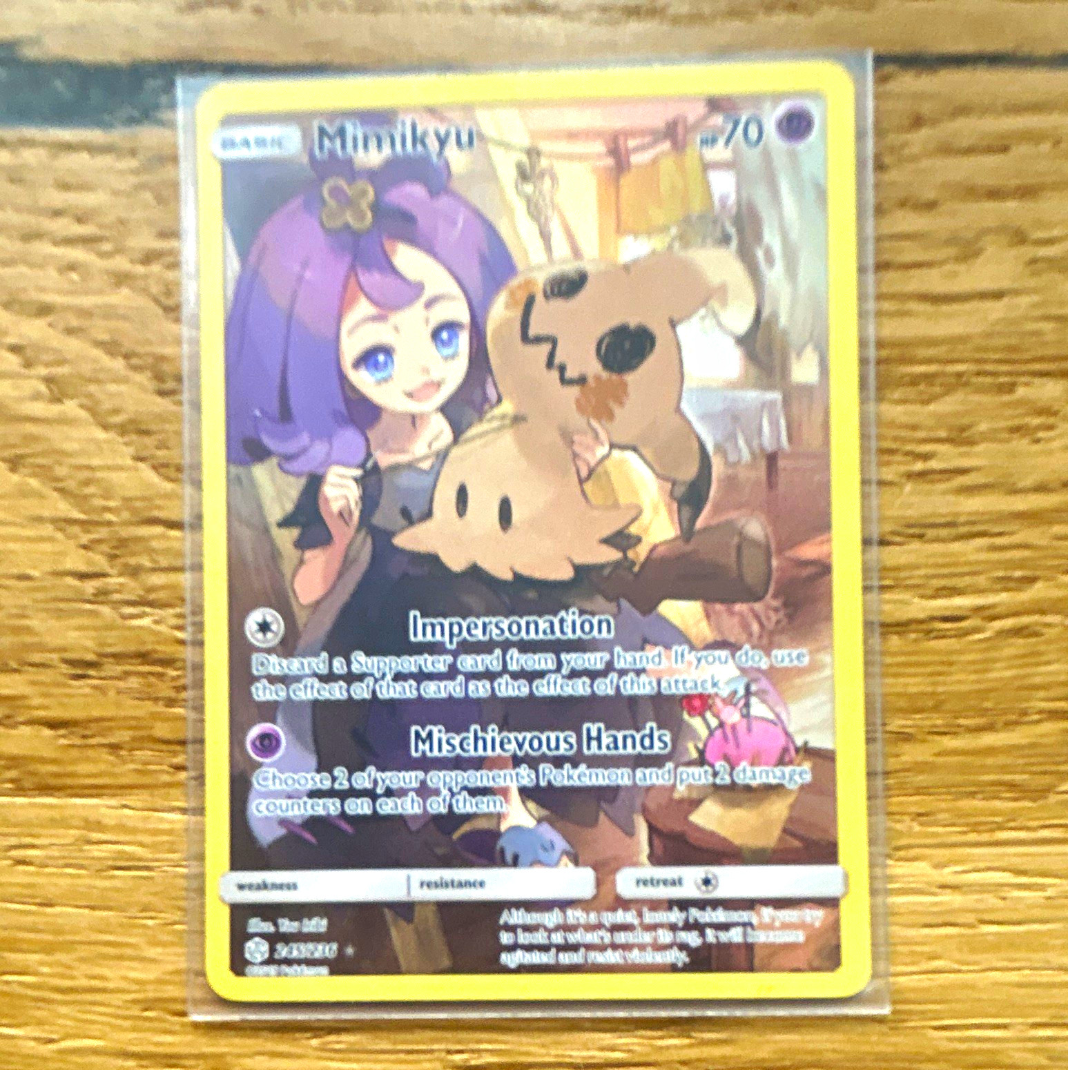 The Pokémon Company Pokémon TCG Mimikyu 245/236 Cosmic Eclipse Secret Rare Holo