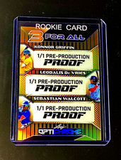Konnor Griffin Rookie 1/1 Refractor Gold 2025 Leaf OptiChrome Baseball Pirates A