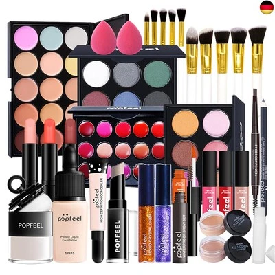 CHSEEO CHSEEA 7 Stück Schmink Geschenkset Mit Box Make-Up Set Kosmetik Makeup Paletten