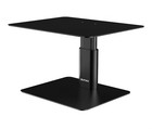 BoYata Monitor Stand Riser, Metallic Adjustable Height Desktop Black 