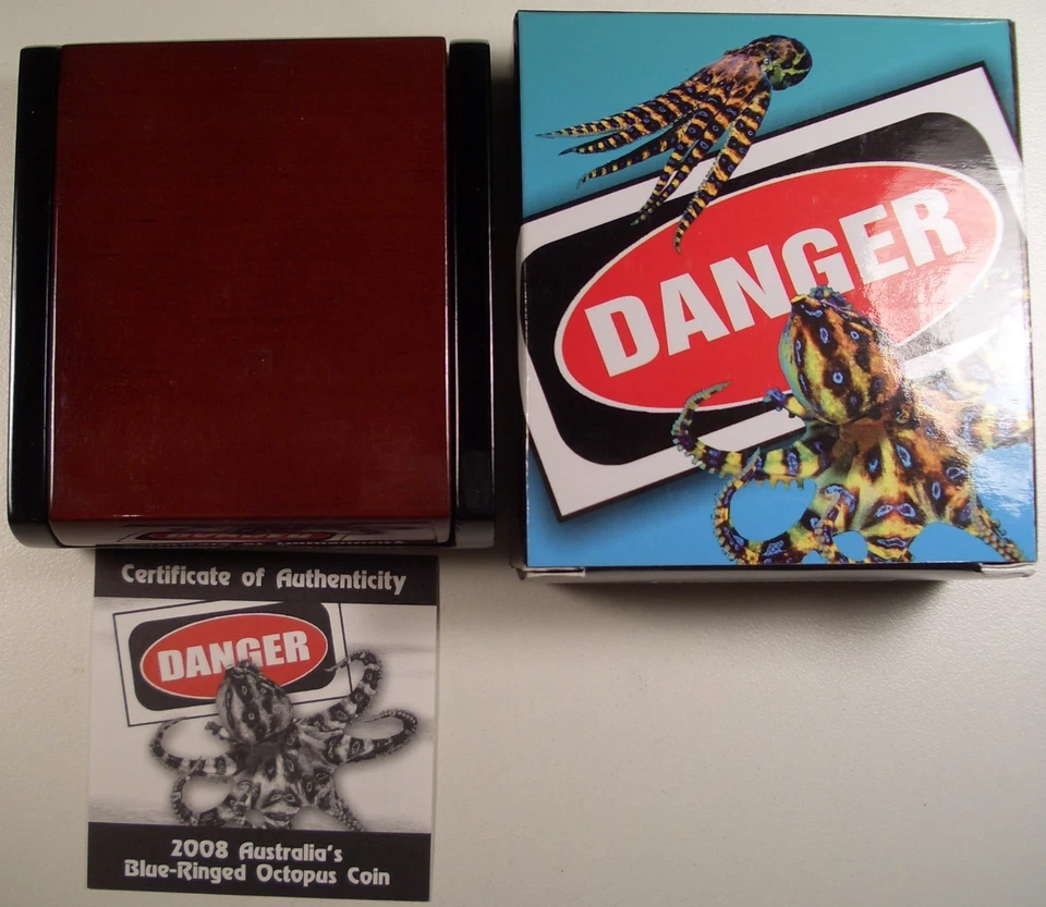 2008 TUVALU DEADLY AND DANGEROUS BLUE-RING OCTOPUS NGC PF 70 UCAM RARE LQQK - Image 3 of 3