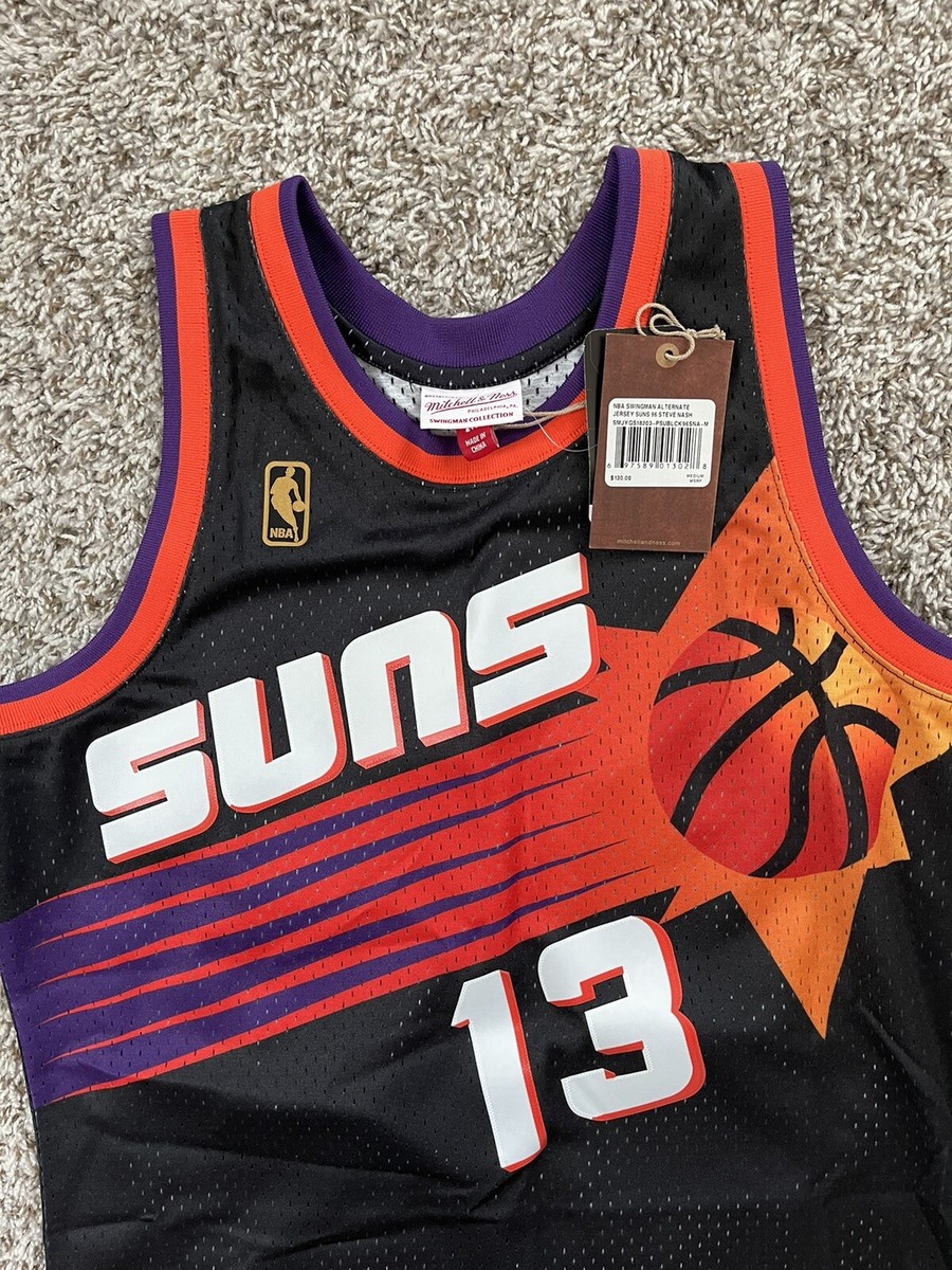 バスケットボール Mitchell &amp; Ness - MITCHELL&amp;NESS SUNS NASH AUTHENTIC Men's Mitchell & Ness Steve Nash Purple Phoenix Suns 1996/97