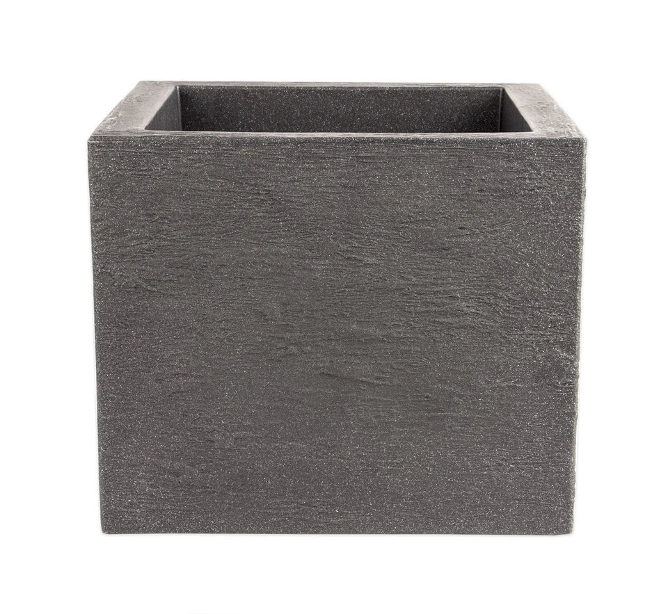 2x Kubus Pflanzkübel Blumentopf Blumenkübel Pflanzenkasten Pflanzgefäß 40cm groß - Bild 3 von 4