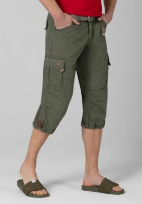 Timezone Herren  Bermuda Shorts 3/4  Miles TZ 4114  muddy green Neuware