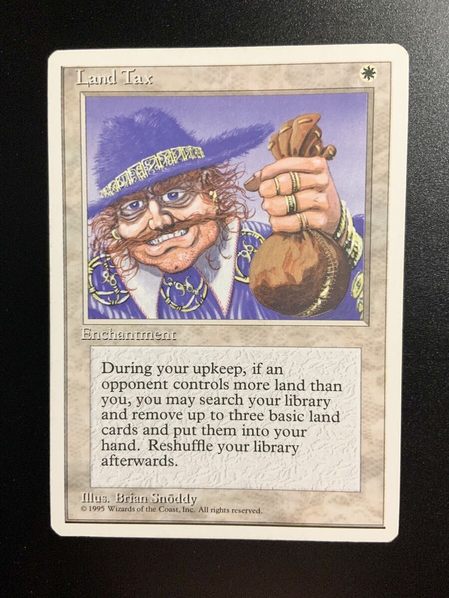 MTG Land Tax 4th Edition NM Rare | eBay MTG Land Tax 4th Edition NM Rare | eBay