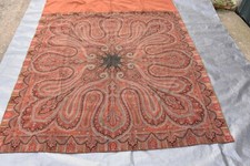 Large Antique Paisley Shawl 19th Century 9.9x5.6 with Addition Nice 409