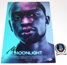 MAHERSHALA ALI SIGNED 'MOONLIGHT' 12x18 MOVIE POSTER BECKETT COA OSCAR WINNER