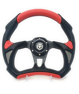RED BLACK Steering Wheel with Adapter for RZR 570 800 900 1000 ACE Ranger Can-am
